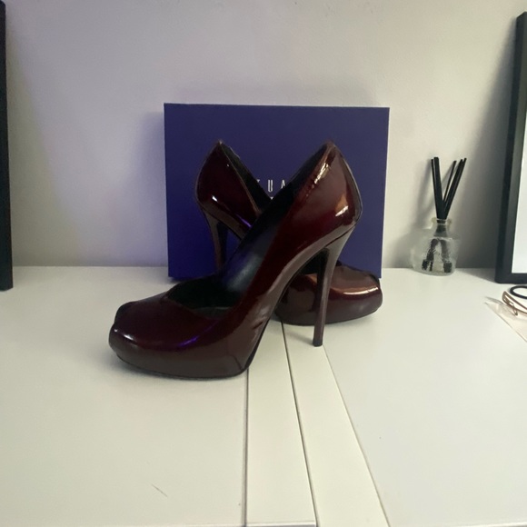 Stuart Weitzman platform peep toe pump - Picture 4 of 5